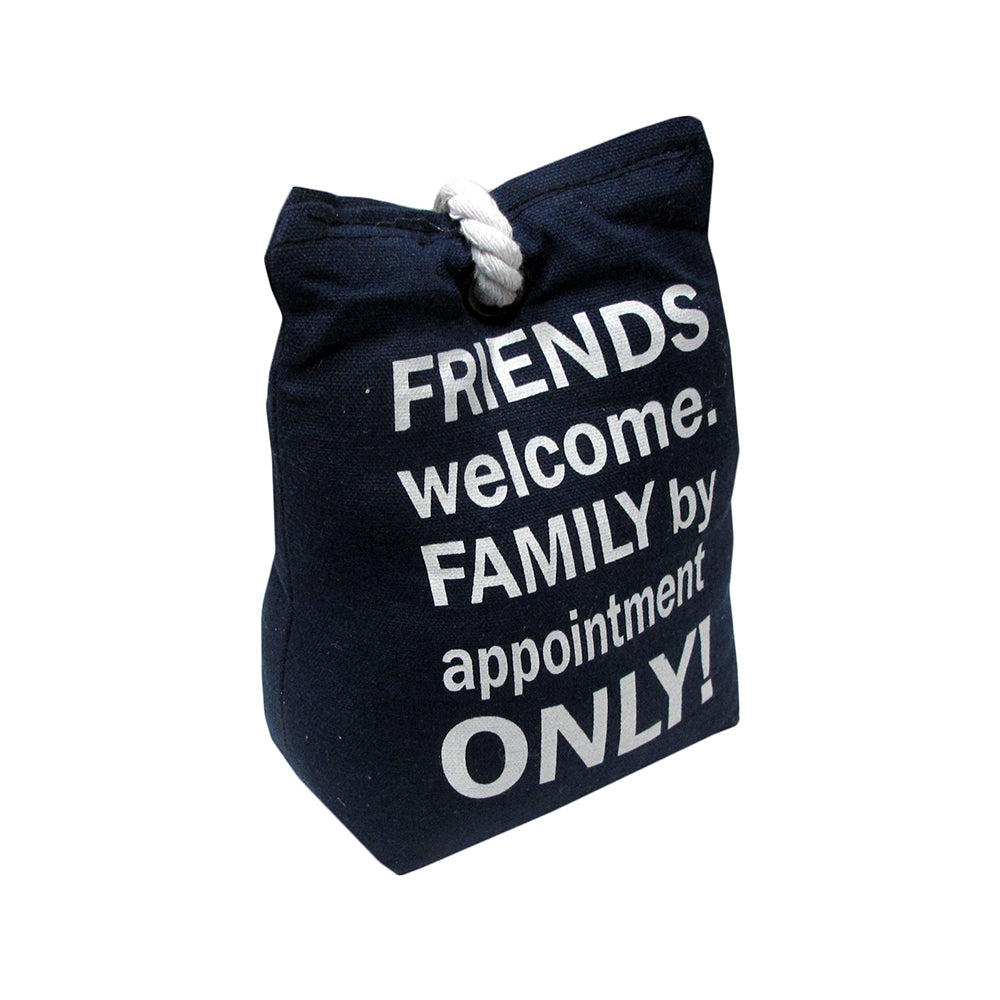 Cute Text Door Stopper - 18 x 11 x 8 cm, 100% Cotton, Inspirational Design