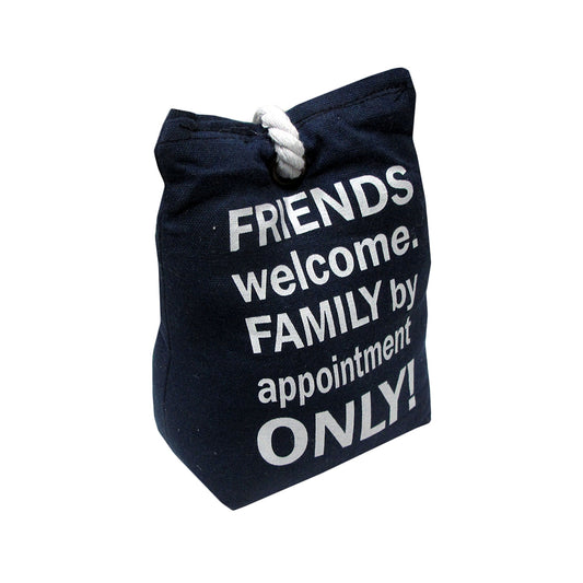 Cute Text Door Stopper - 18 x 11 x 8 cm, 100% Cotton, Inspirational Design