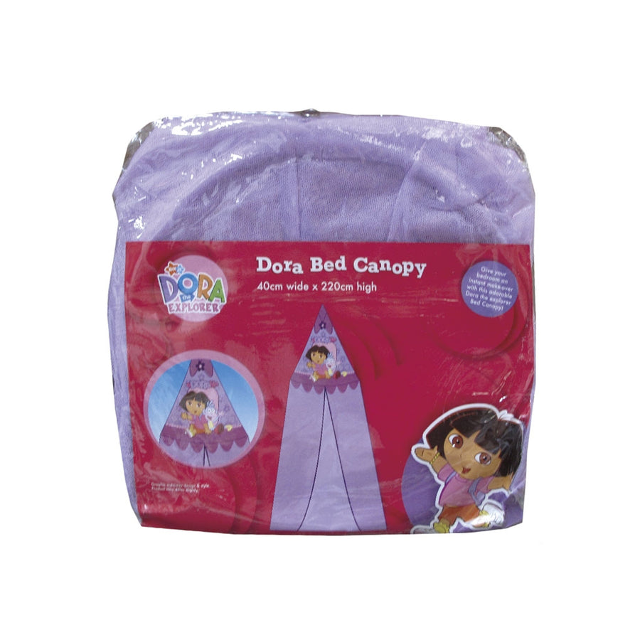 Dora The Explorer Bed Canopy 40cm Wide 220cm High with Fun Adventure Design - SuperSaverAU - view 1