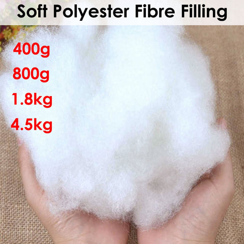Soft Polyester Fiber Filling 400g for Cushions, Pillows, Toys - Solid Colour - SuperSaverAU - view 2