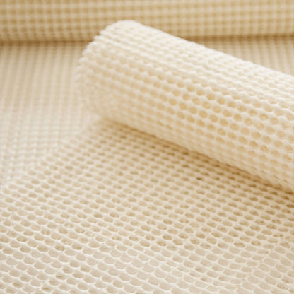 Non-slip Rug Underlay Cream Large 155x223 cm - Durable PVC, Hand Washable