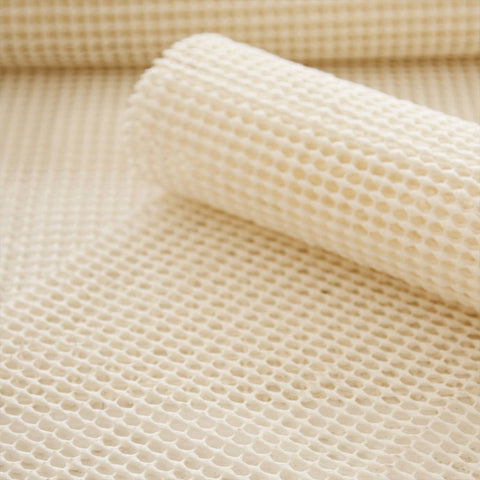 Non-slip Rug Underlay Cream Large 155x223 cm - Durable PVC, Hand Washable - SuperSaverAU - view 2