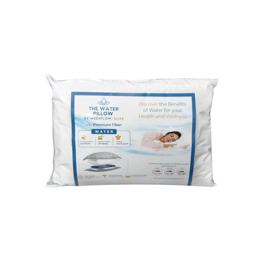 Mediflow Elite Premium Fibre Water Pillow with Adjustable Support - 50 x 70cm