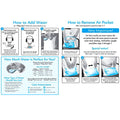 Mediflow Adjustable Waterbase Pillows Twin Pack, 200 Thread Count, Hypoallergenic, Suitable for Sleep Apnea, 20"x28" - SuperSaverAU - view 1