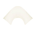 280TC Polyester Cotton V Shape Pillowcase - Ivory, Solid Colour Design - SuperSaverAU - view 1