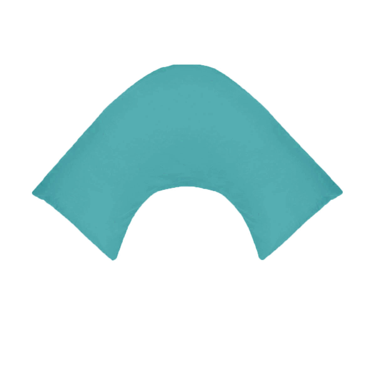 Teal 280TC Polyester Cotton V Shape Pillowcase - Solid Colour Design - SuperSaverAU - view 1