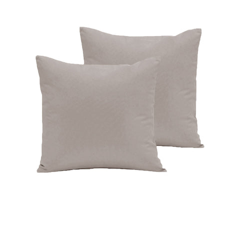280TC Polyester Cotton European Pillowcases Pair 64 x 64 cm - Latte - SuperSaverAU - view 1