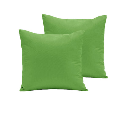 Lime 280TC Polyester Cotton European Pillowcases 64 x 64 cm - 2 Pack