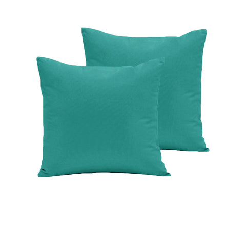 Teal 280TC Polyester Cotton European Pillowcases 64 x 64 cm - Set of 2 - SuperSaverAU - view 1