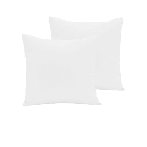 280TC Polyester Cotton European Pillowcases Pair 64 x 64 cm - Solid Colour Design - SuperSaverAU - view 1