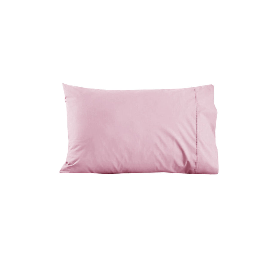 280TC Polyester Cotton Standard Pillowcase 48 x 73 cm - Solid Colour Pink - SuperSaverAU - view 1