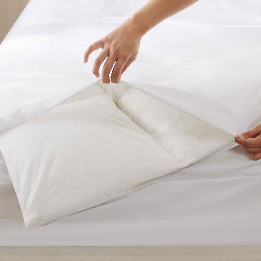 Australian Stain Resistant Quilt Protector - Single, Zipper Fastened, Soft Fabric - SuperSaverAU - view 1