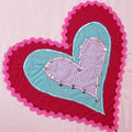 Amia Hearts Embroidered Quilt Cover Set Single - 140 x 210 cm, Soft Polyester Cotton - SuperSaverAU - view 2