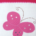 Bindi Butterfly Embroidered Quilt Cover Set Single - 140 x 210 cm, Pink - SuperSaverAU - view 2