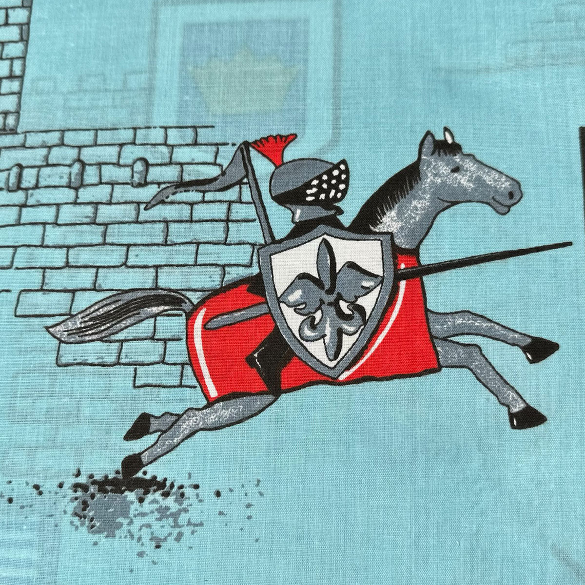 Knight Horse Quilt Cover Set Single, 180 Thread Count, Polyester Cotton, Knight Print Design - SuperSaverAU - view 2