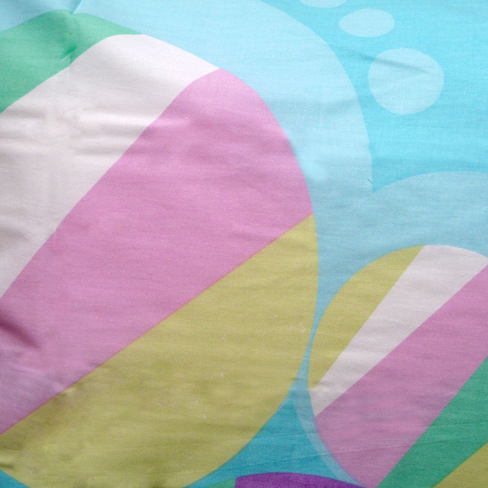 Pure Cotton Bubbles Aqua Quilt Cover Set Queen - Geometric Print, 100% Cotton - SuperSaverAU - view 3