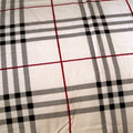 Pure Cotton Quilt Cover Set Double - Checked/Floral/Foliage Design, Ashley & Oxford - SuperSaverAU - view 2