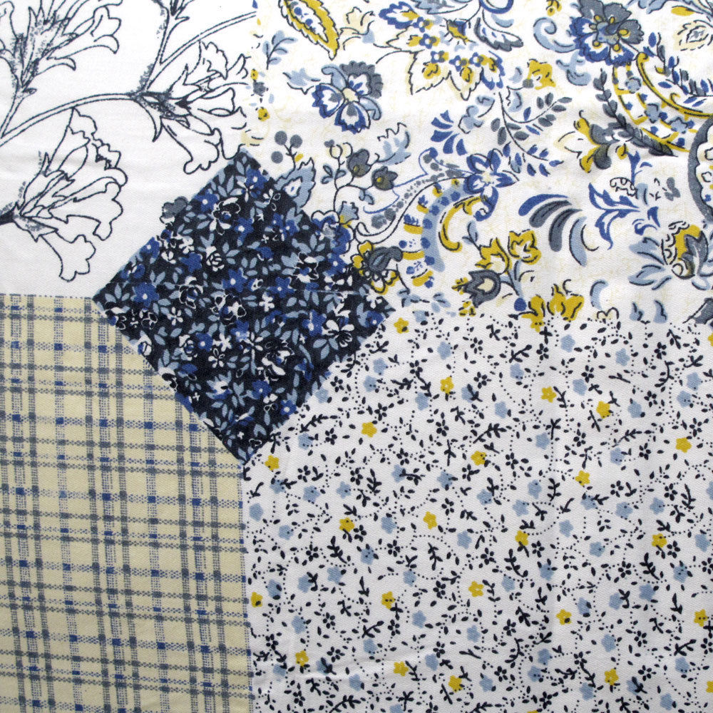 Serena 100% Cotton Quilt Cover Set Queen - Geometric/Damask Print Design - SuperSaverAU - view 2
