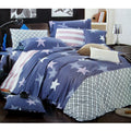 Starry Love Cotton Printed Quilt Cover Set Single 310TC 140x210 cm - SuperSaverAU - view 1