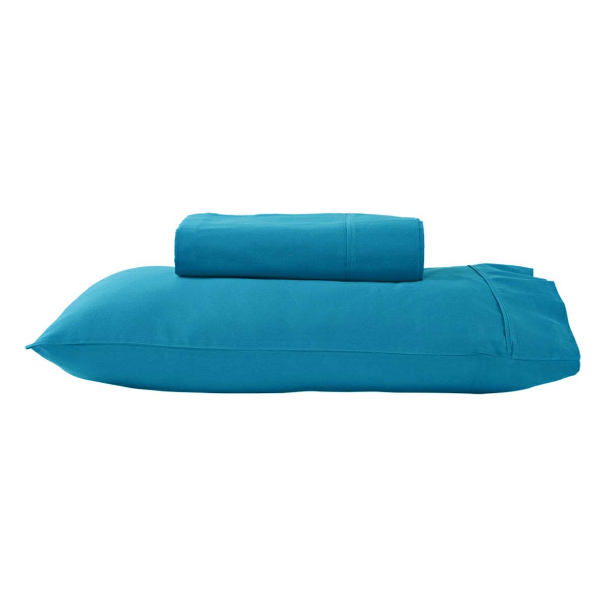 Peacock 280TC 50% Polyester 50% Cotton Sheet Set Single - Solid Colour Design - SuperSaverAU - view 1