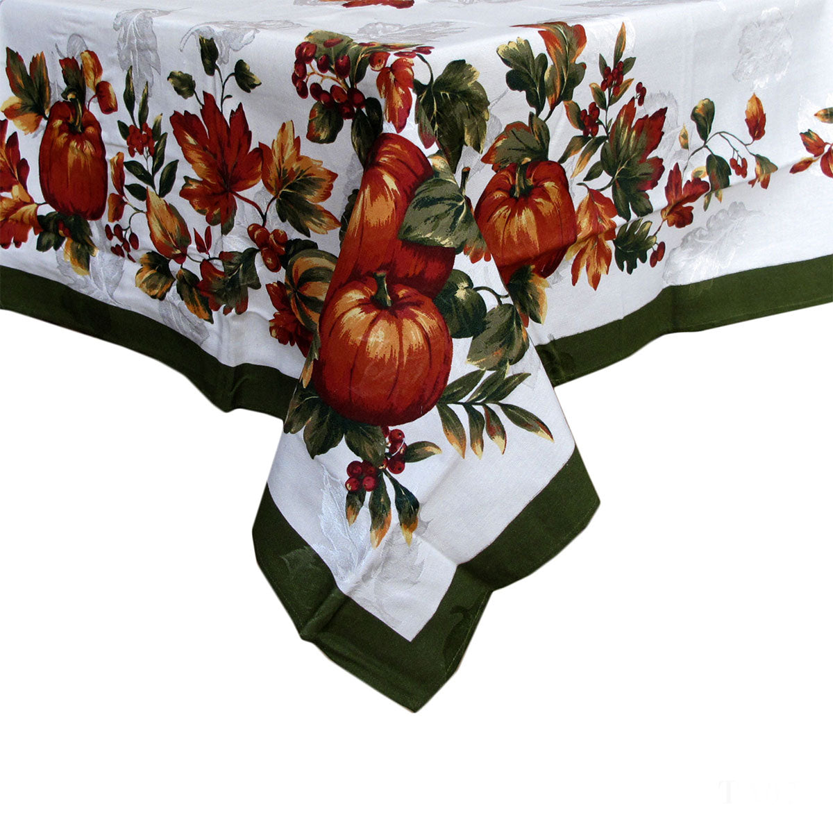 Pumpkin Fruits Christmas Tablecloth 152 x 213 cm - Pumpkin Jacquard Design - SuperSaverAU - view 1