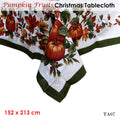 Pumpkin Fruits Christmas Tablecloth 152 x 213 cm - Pumpkin Jacquard Design - SuperSaverAU - view 2