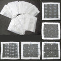 White Sequined Organza Glitter Table Cloth Topper 90 x 90 cm - Floral Design - SuperSaverAU - view 1