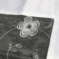 White Sequined Organza Glitter Table Cloth Topper 90 x 90 cm - Floral Design - SuperSaverAU - view 5