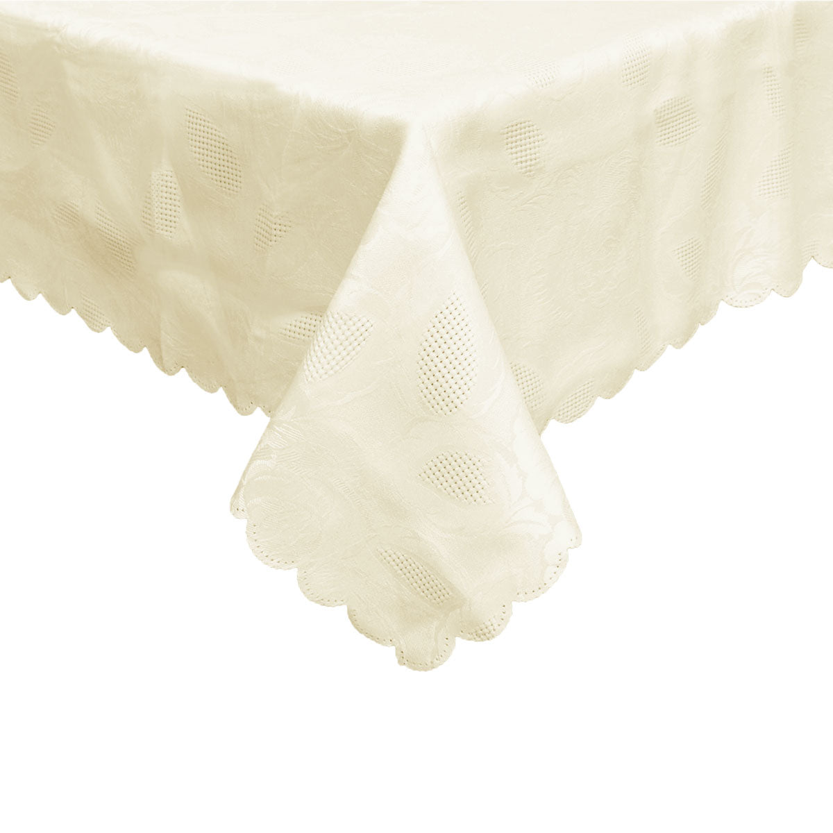 Rosie Buttercup Luxury Jacquard Tablecloth 150 x 210 cm, Floral Design, Stain Resistant