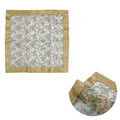 Christmas Gold Bows Sheer Organza Glitter Table Cloth Topper 90 x 90 cm - SuperSaverAU - view 1