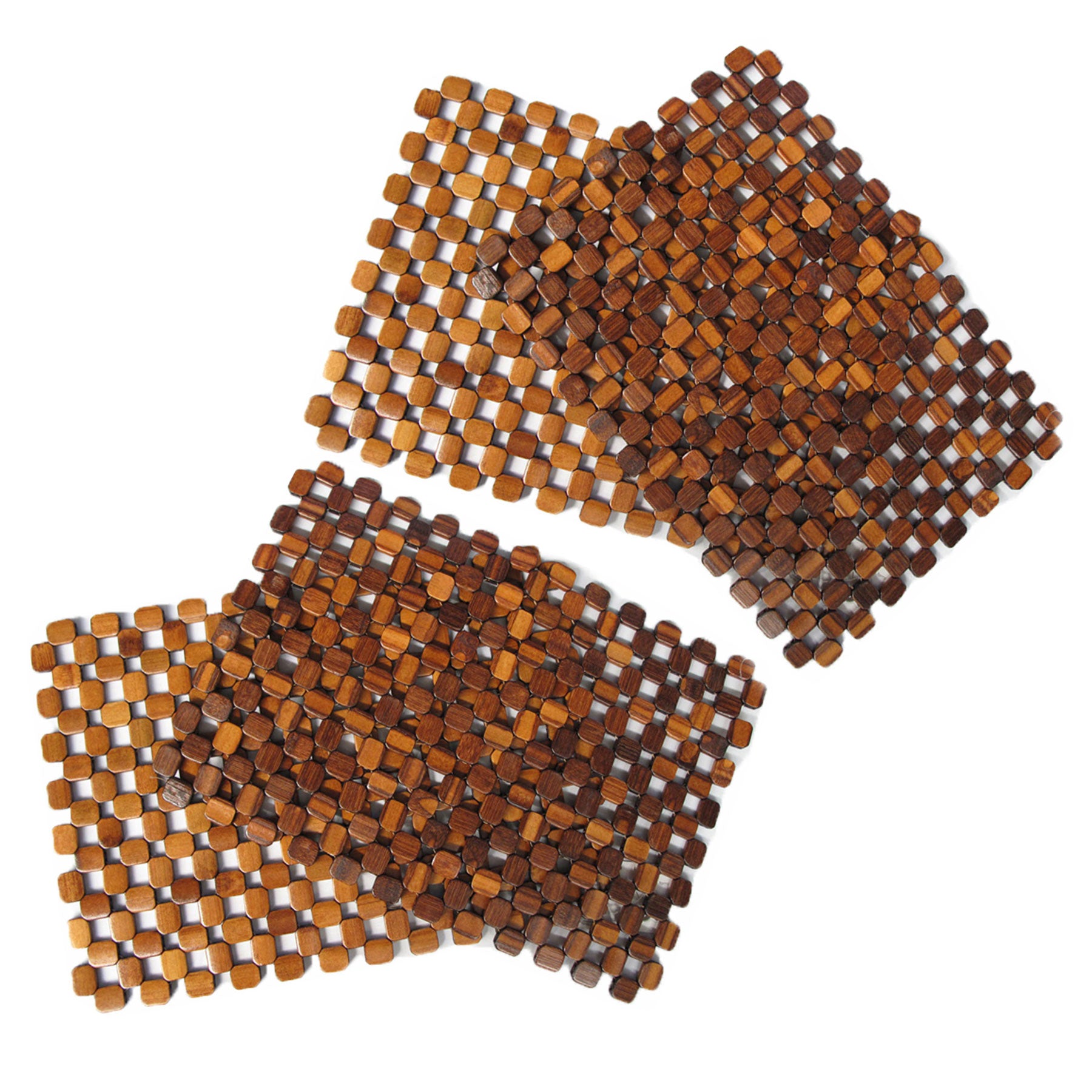 Choice Set of 4 Bamboo Table Placemats - 30 cm x 44 cm, Rich Textured Look - SuperSaverAU - view 1