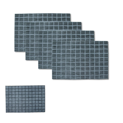 Choice Set of 4 Reversible PVC Table Placemats 45 x 30 cm - Textured Design - SuperSaverAU - view 1