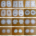 Embroidered Doilies Set of 2, Floral Design, 20 cm Diameter, Polyester - SuperSaverAU - view 3