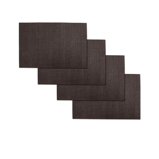 Choice Set of 4 Harold Textured PVC Table Placemats 45 x 30 cm - Neutral Tones