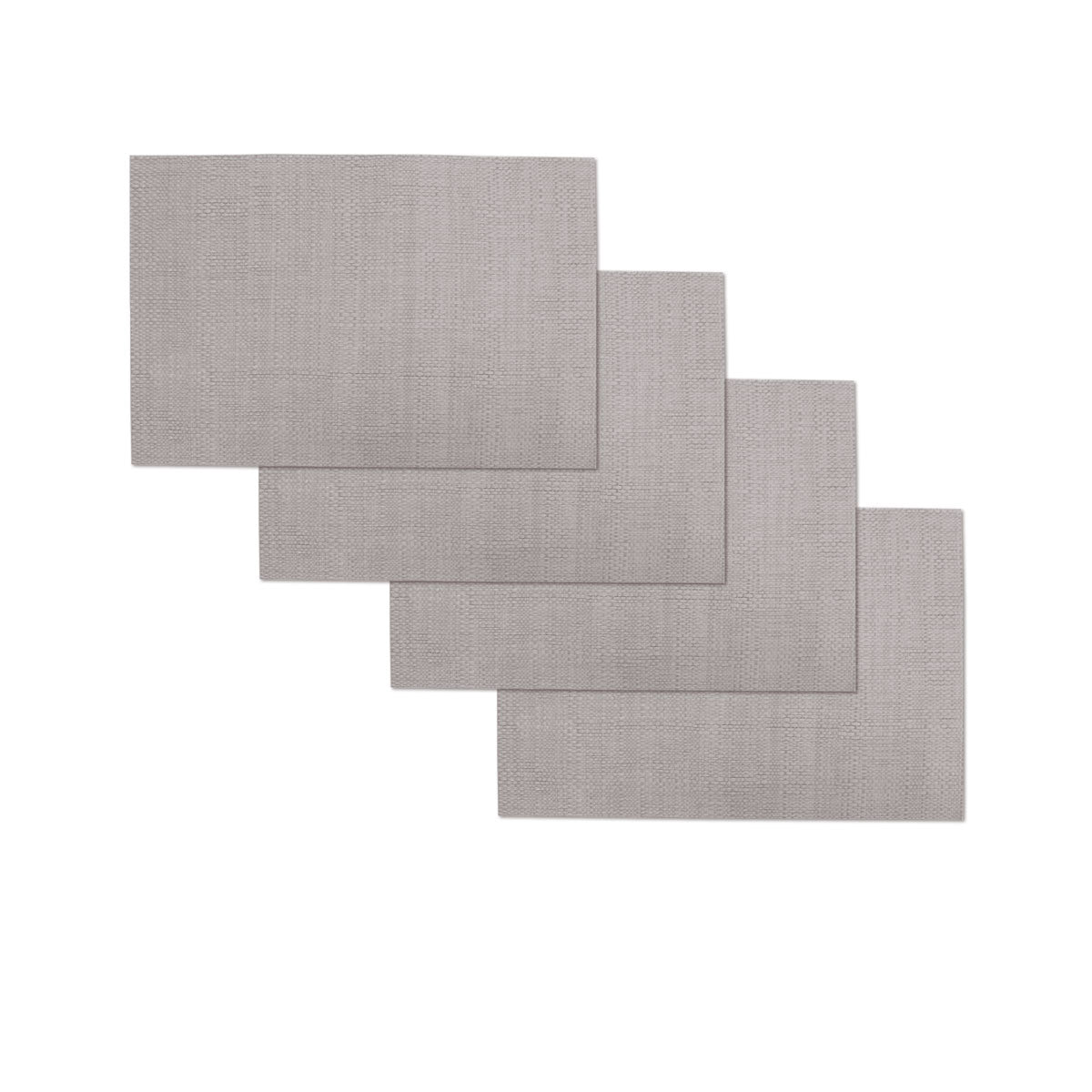 Choice Set of 4 Harold Textured PVC Table Placemats 45 x 30 cm - Neutral Design