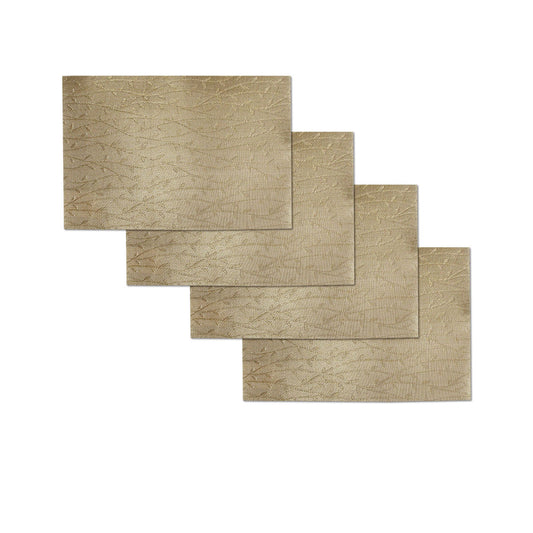 Choice Set of 4 Spring Buds Textured PVC Table Placemats 45 x 30 cm