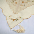 Set of 4 Embroidered Daisy Table Decorative Set - 84x84 cm Topper, 42x110 cm Runner, 40x40 cm Napkins - SuperSaverAU - view 3