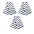 Charcoal Microfibre Striped Tea Towels Set of 6 - 40 x 60 cm, Super Absorbent - SuperSaverAU - view 1
