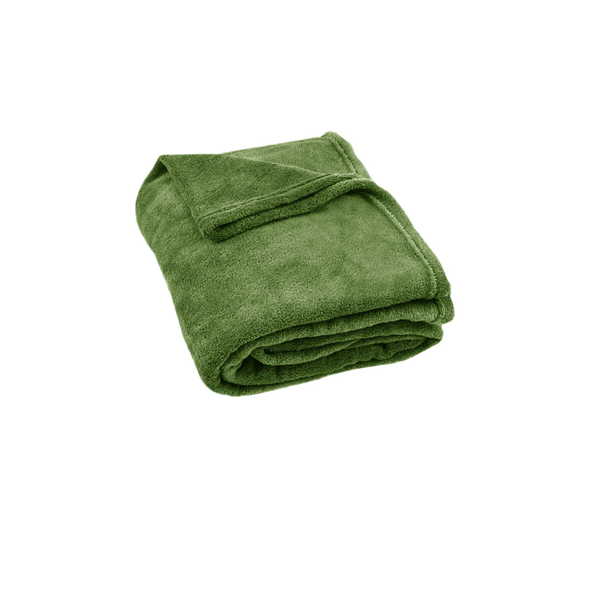 Light Weight Coral Fleece Throw Rug 150x200 cm - Solid Colour, Soft Polyester - SuperSaverAU - view 1