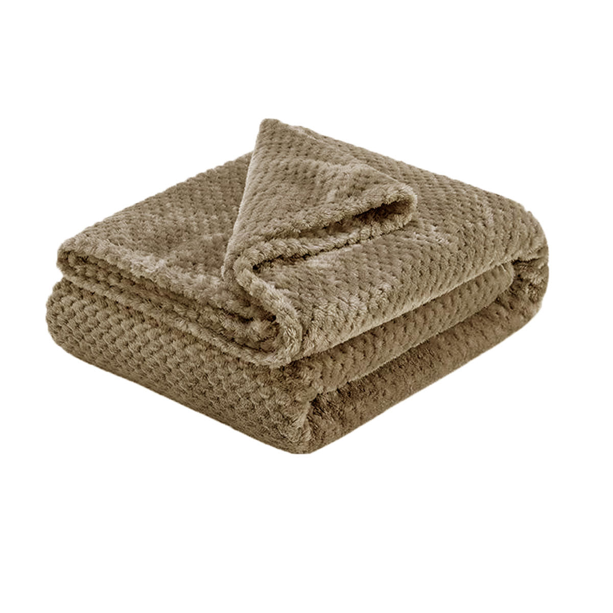 Soft Diamond Fleece Throw Rug/Blanket 150 x 200 cm - Plush, Lightweight, Machine Washable - SuperSaverAU - view 1