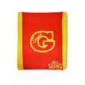 AFL Gold Coast Suns Official Licensed Polar Fleece Throw 155 x 127 cm - SuperSaverAU - view 1