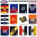 AFL Gold Coast Suns Official Licensed Polar Fleece Throw 155 x 127 cm - SuperSaverAU - view 2