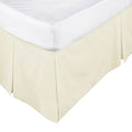 ASSUN Box Pleated Valance Ecru King Single - Easy Care, Machine Washable - SuperSaverAU - view 1