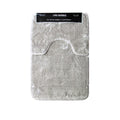 Sorrento 2 Pce Plush Non-slip Rubber Back Bath Mat Set 50x40cm & 50x80cm Taupe - SuperSaverAU - view 1