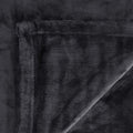 In 2 Linen Plush Velvet Touch Blanket – Charcoal Double/Queen, 350GSM