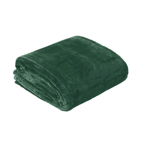 In 2 Linen Plush Velvet Touch Blanket – Forest King/Super King, 350GSM