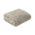In 2 Linen Plush Velvet Touch Blanket – Taupe King/Super King, 350GSM