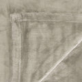 In 2 Linen Plush Velvet Touch Blanket – Taupe King/Super King, 350GSM