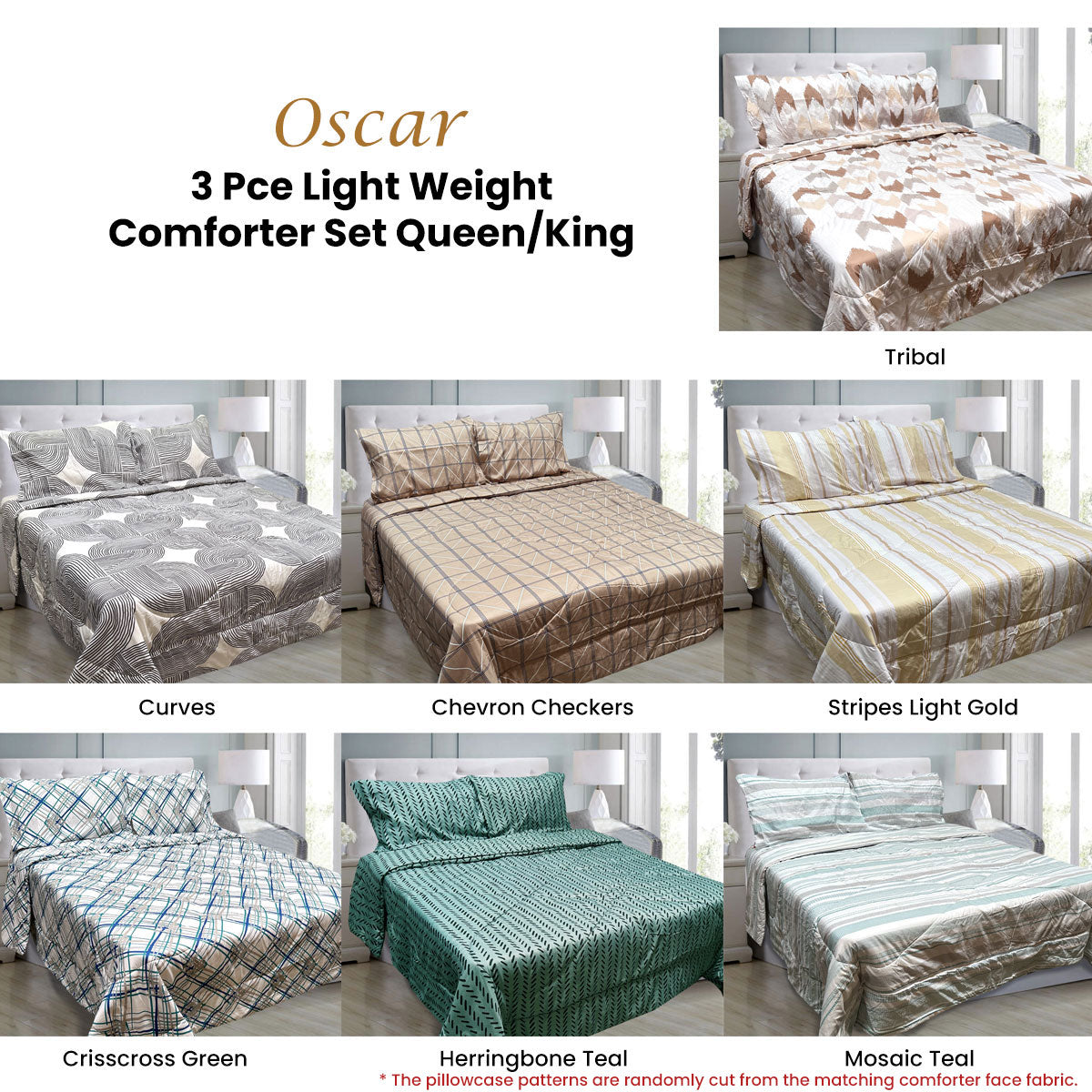 Hotel Living 3 Pce Light Weight Microfiber Comforter Set Queen/King Reversible - SuperSaverAU - view 2