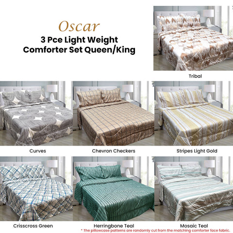 Hotel Living 3 Pce Light Weight Microfiber Comforter Set Queen/King Reversible - SuperSaverAU - view 1